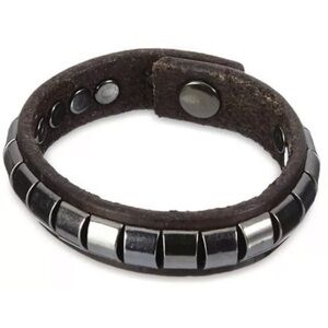 Liebeskind Berlin Leather Cuff Bracelet Unisex